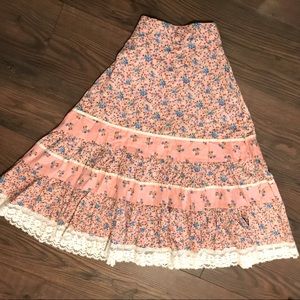 vintage cotton prairie skirt